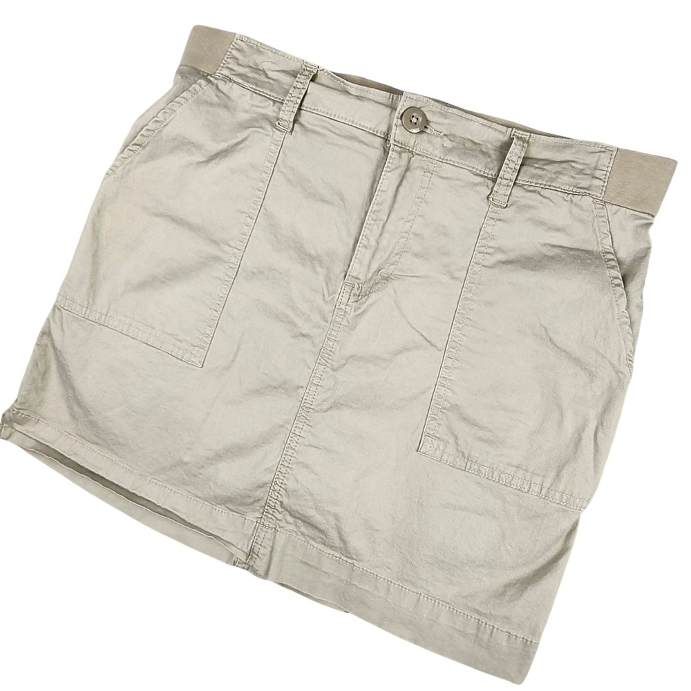 Lee‎ Skort Womens L 12-14 Tan Khaki Stretch Comfort Waist Casual Outdoor
